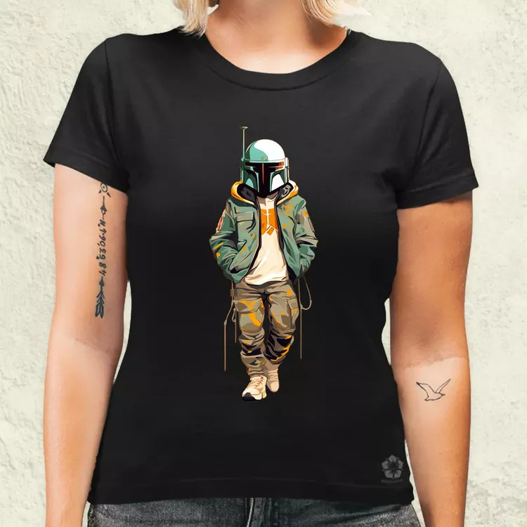 Anime Boba Fett fanart v1 női póló