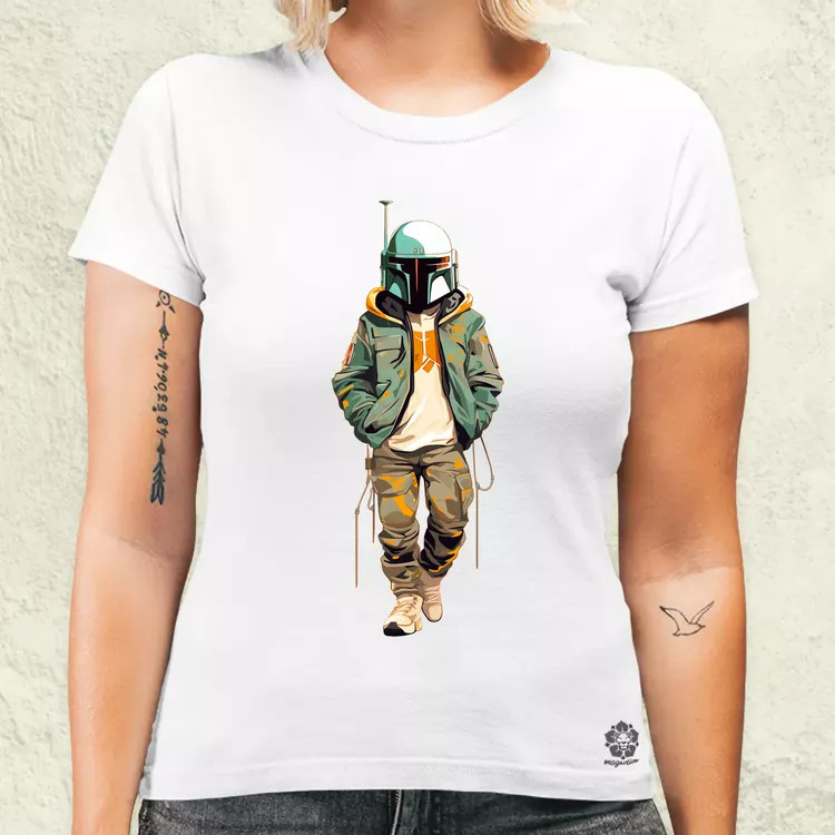 Anime Boba Fett fanart v1 női póló
