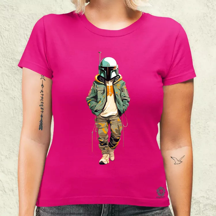 Anime Boba Fett fanart v1 női póló
