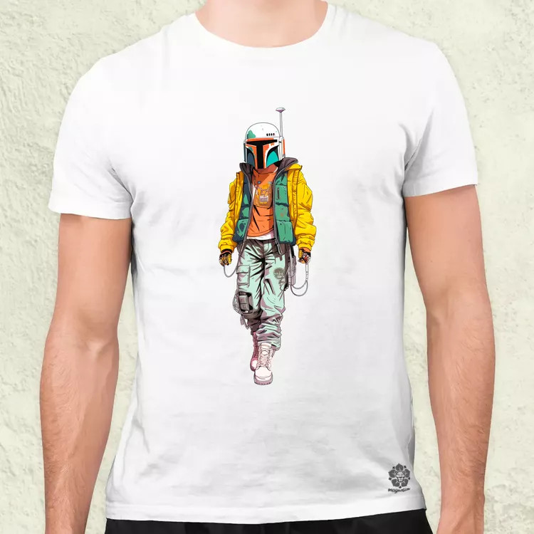 Anime Boba Fett fanart v2 férfi póló