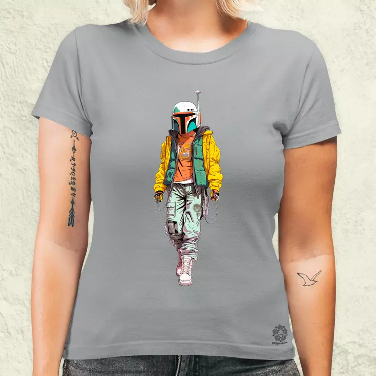 Anime Boba Fett fanart v2 női póló
