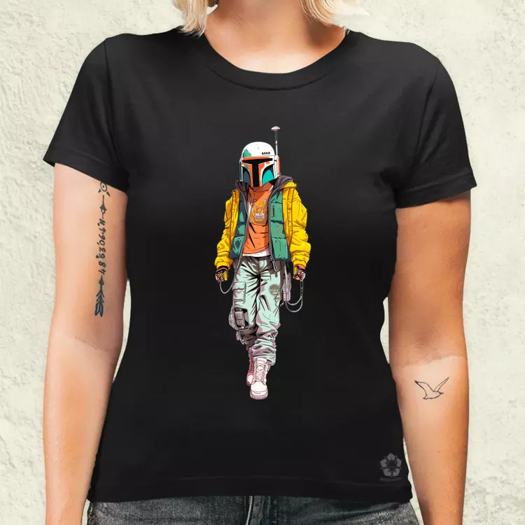 Anime Boba Fett fanart v2 női póló