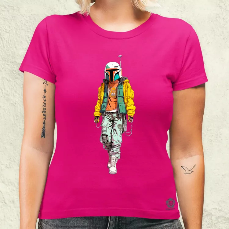 Anime Boba Fett fanart v2 női póló