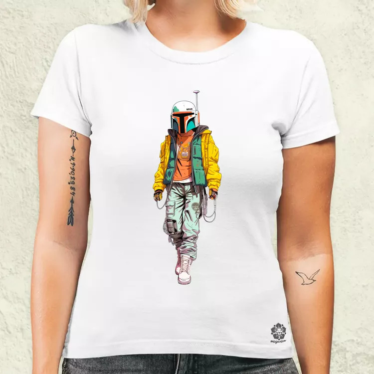 Anime Boba Fett fanart v2 női póló