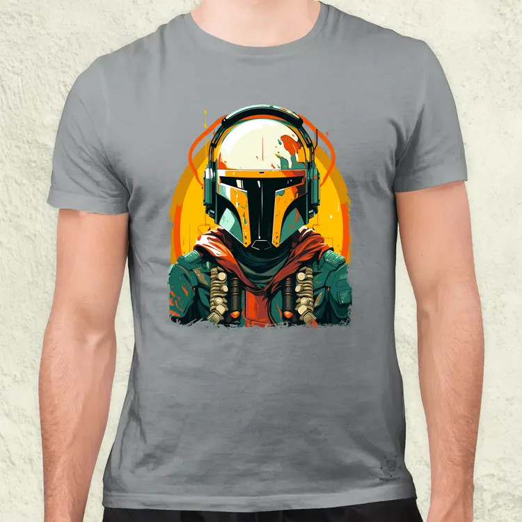 Anime Boba Fett fanart v3 férfi póló