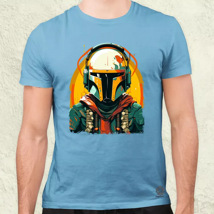 Anime Boba Fett fanart v3 férfi póló
