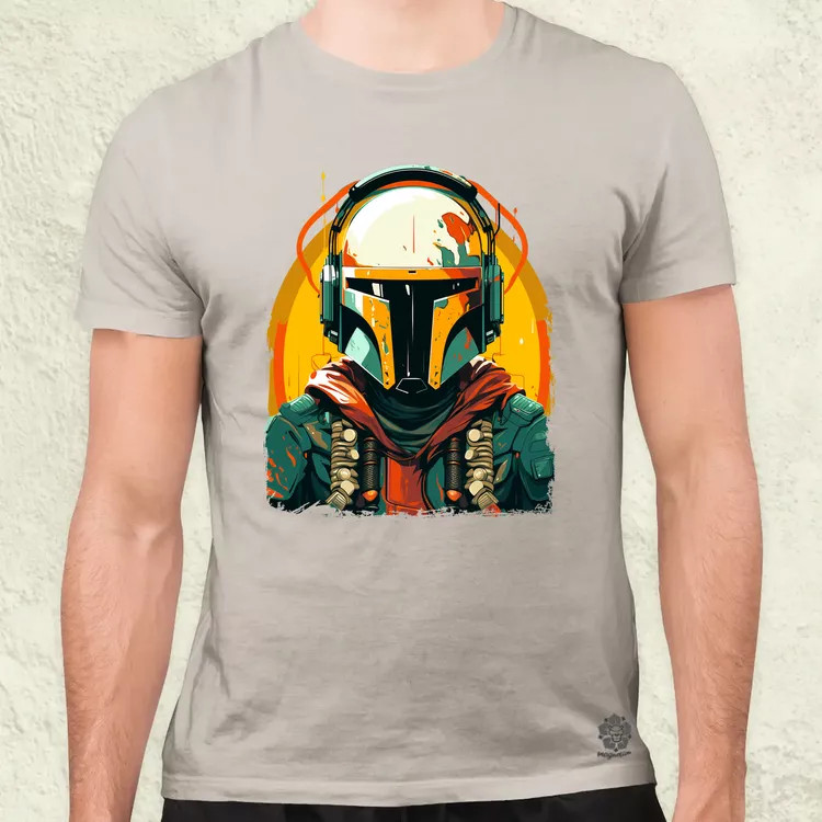 Anime Boba Fett fanart v3 férfi póló