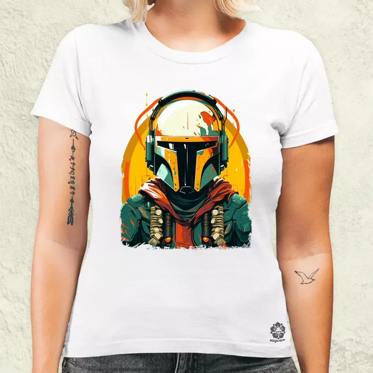 Anime Boba Fett fanart v3 női póló