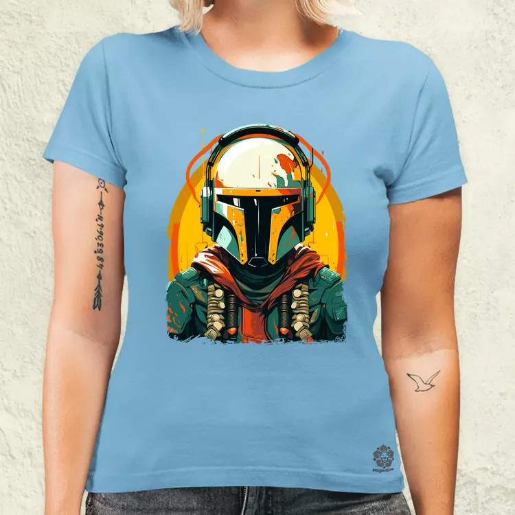 Anime Boba Fett fanart v3 női póló