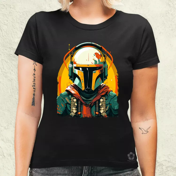 Anime Boba Fett fanart v3 női póló