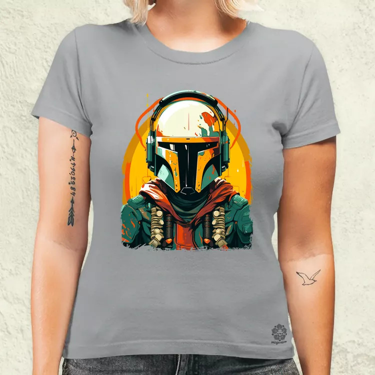 Anime Boba Fett fanart v3 női póló