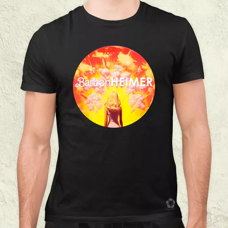 Barbenheimer v5 férfi póló