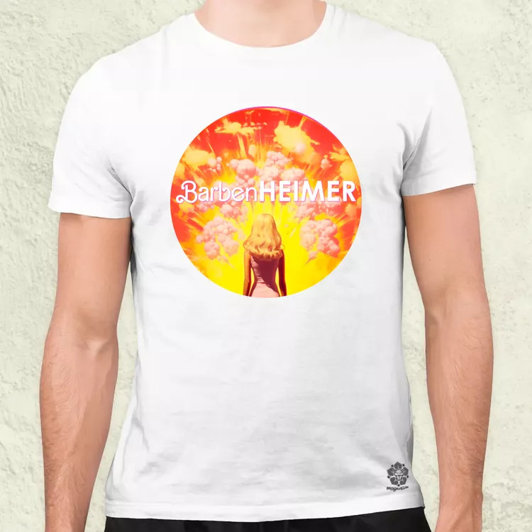 Barbenheimer v5 férfi póló