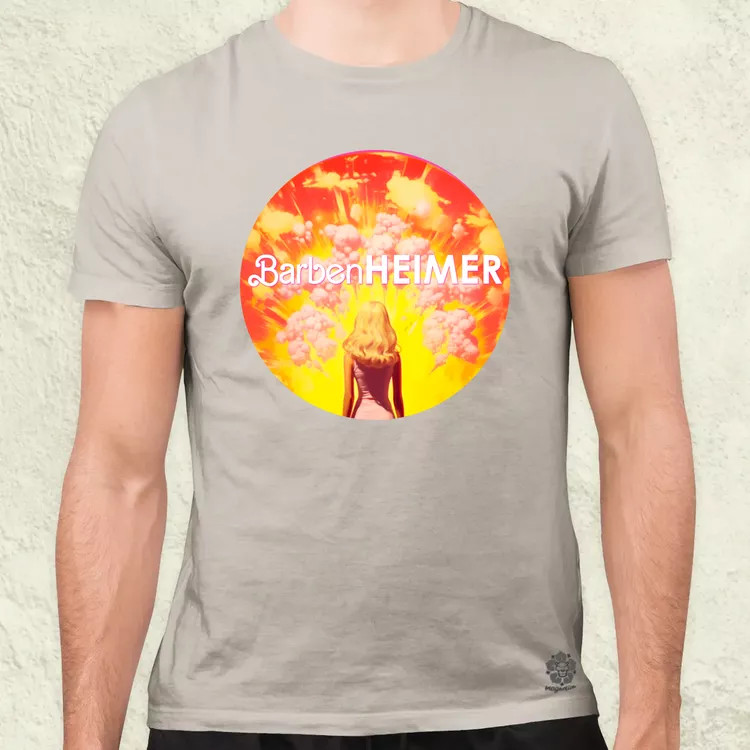 Barbenheimer v5 férfi póló