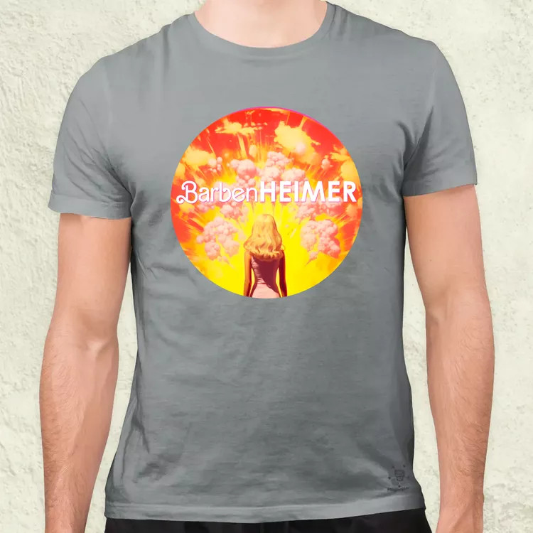 Barbenheimer v5 férfi póló