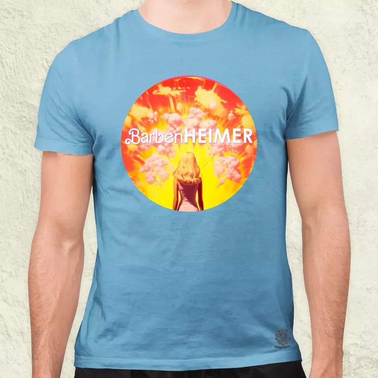 Barbenheimer v5 férfi póló