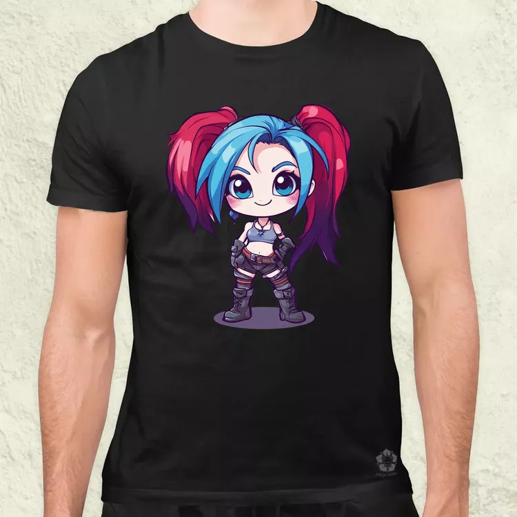 Chibi Jinx v1 férfi póló