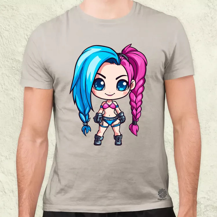 Chibi Jinx v2 férfi póló