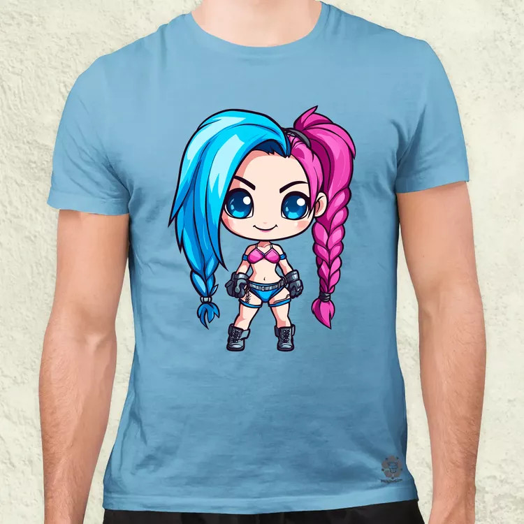 Chibi Jinx v2 férfi póló