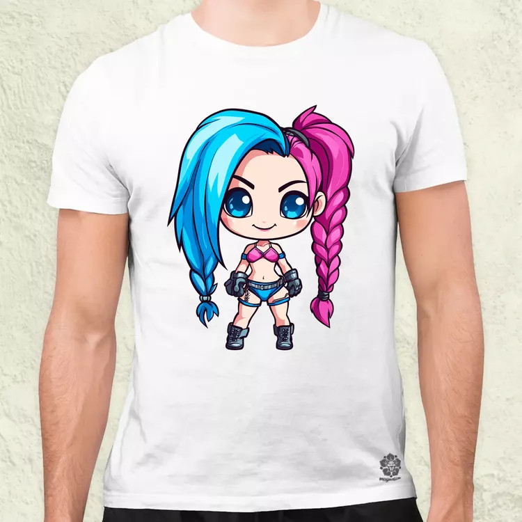 Chibi Jinx v2 férfi póló