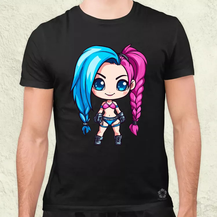Chibi Jinx v2 férfi póló
