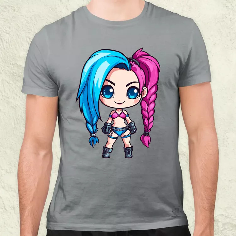 Chibi Jinx v2 férfi póló