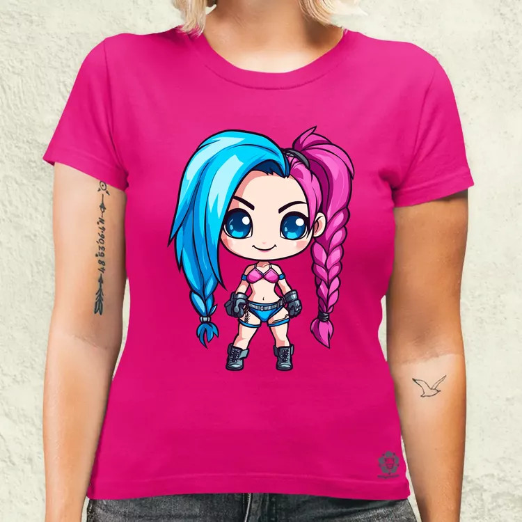 Chibi Jinx v2 női póló