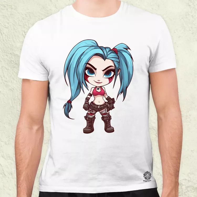 Chibi Jinx v3 férfi póló
