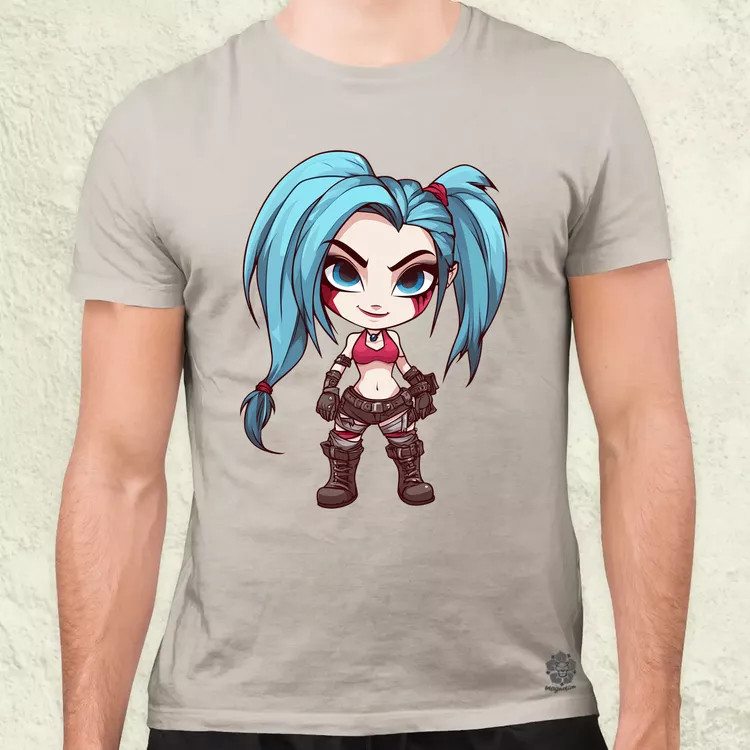 Chibi Jinx v3 férfi póló