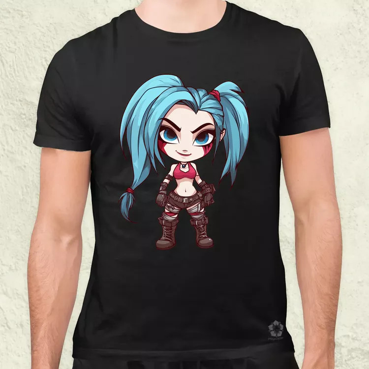Chibi Jinx v3 férfi póló