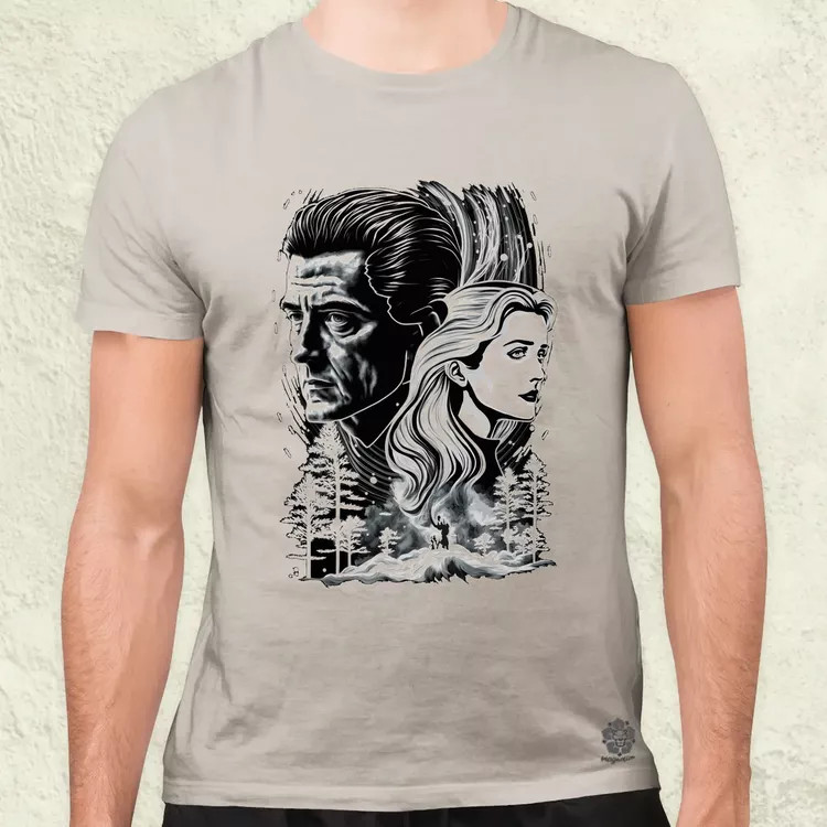 Dale Cooper és Laura Palmer v2 férfi póló