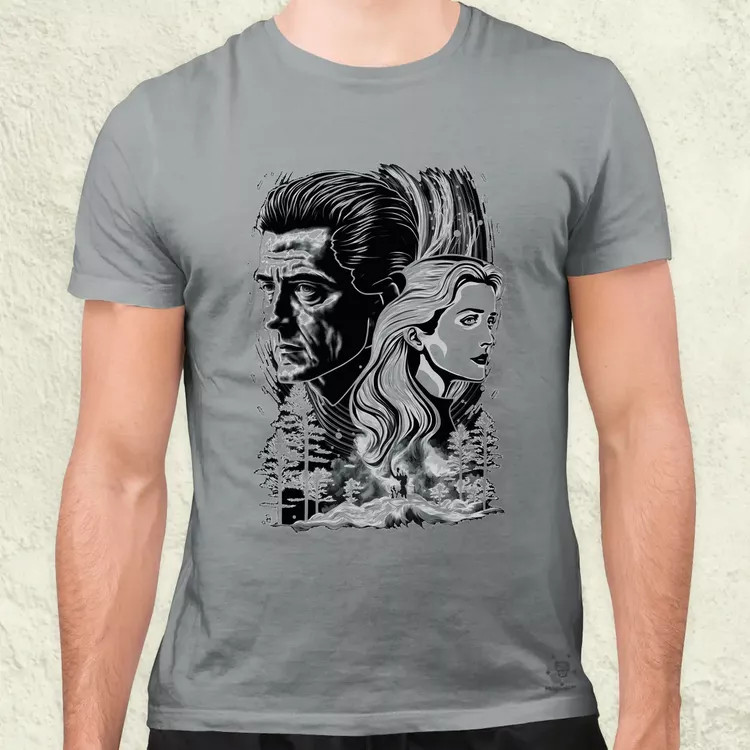 Dale Cooper és Laura Palmer v2 férfi póló