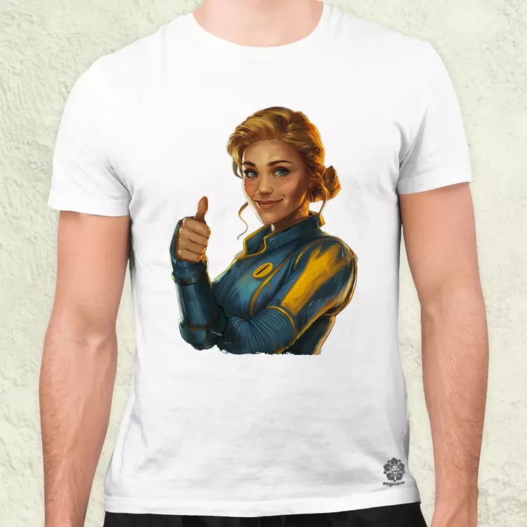 Fallout Lucy fanart v1 férfi póló