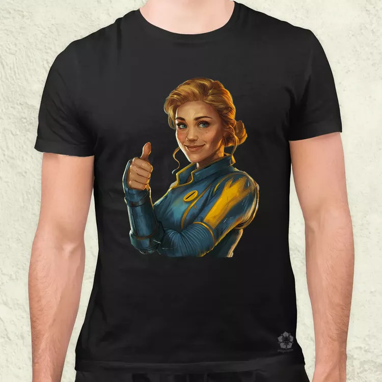 Fallout Lucy fanart v1 férfi póló