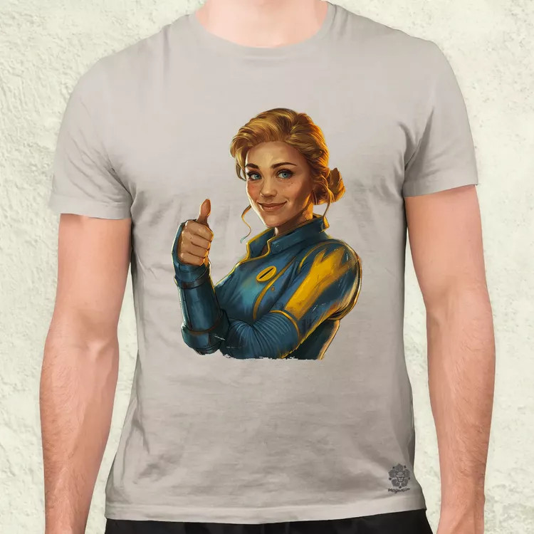 Fallout Lucy fanart v1 férfi póló