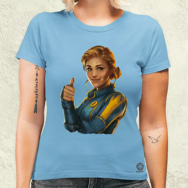 Fallout Lucy fanart v1 női póló