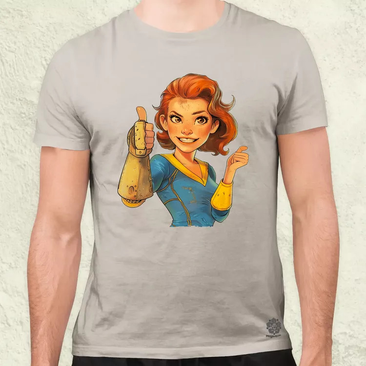 Fallout Lucy fanart v3 férfi póló