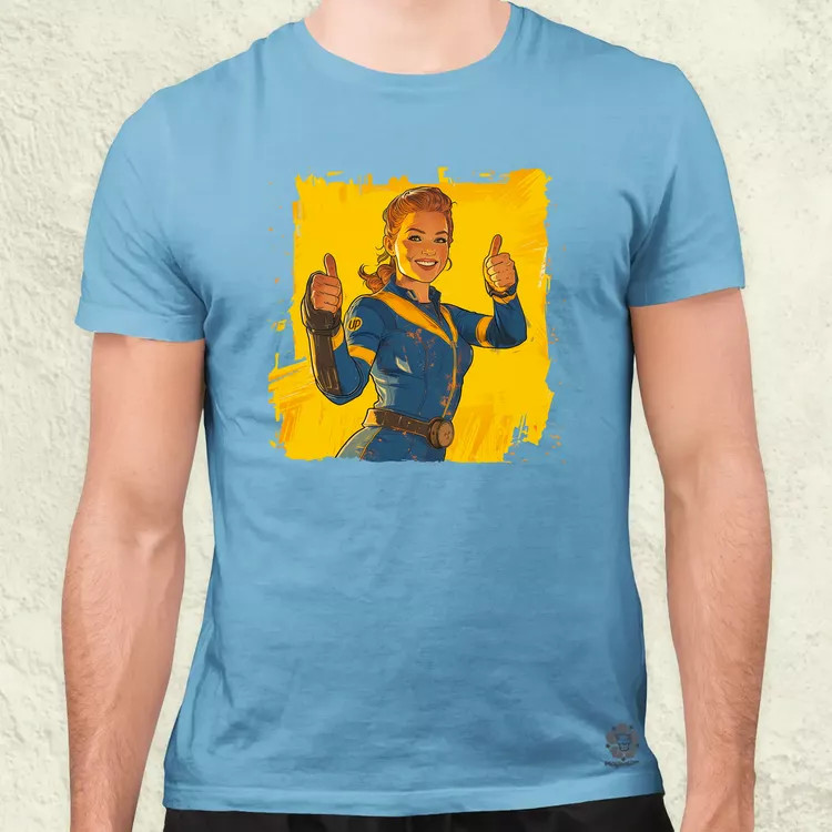 Fallout Lucy fanart v4 férfi póló