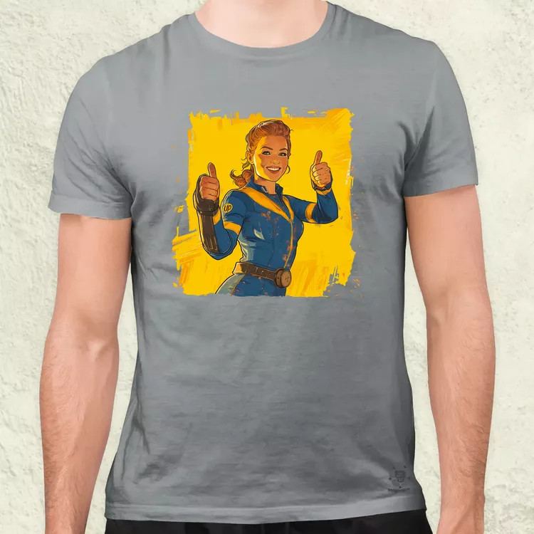 Fallout Lucy fanart v4 férfi póló