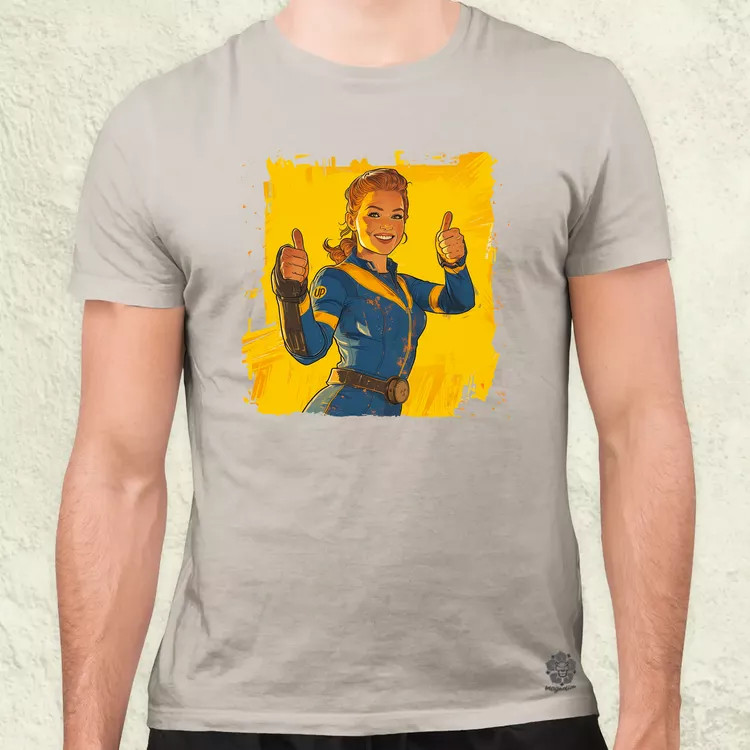 Fallout Lucy fanart v4 férfi póló