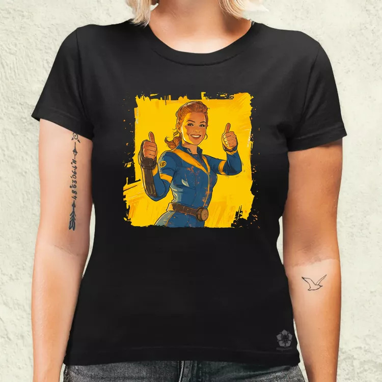 Fallout Lucy fanart v4 női póló