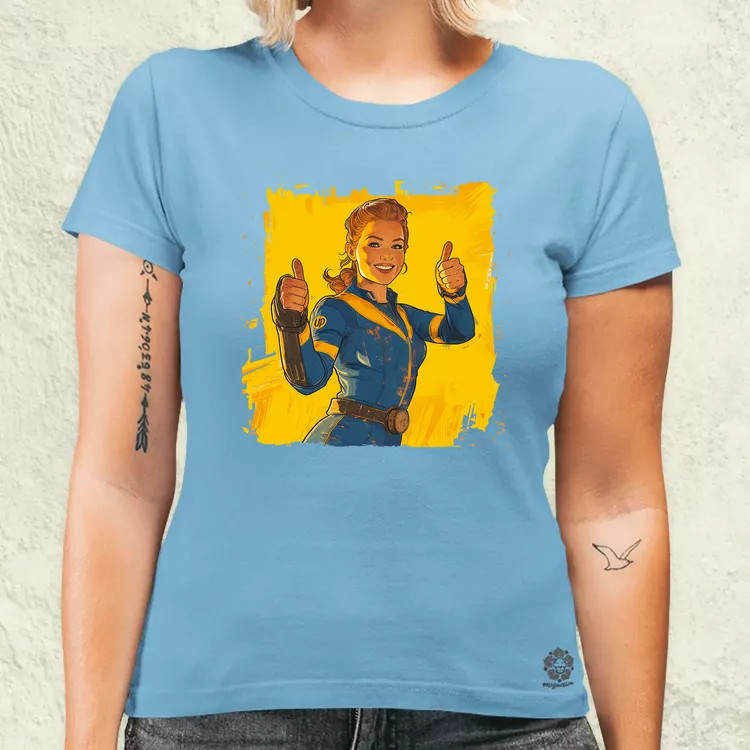 Fallout Lucy fanart v4 női póló