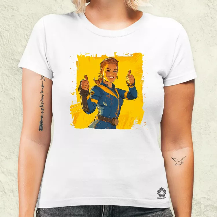 Fallout Lucy fanart v4 női póló