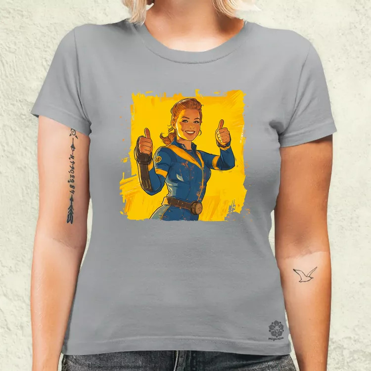 Fallout Lucy fanart v4 női póló
