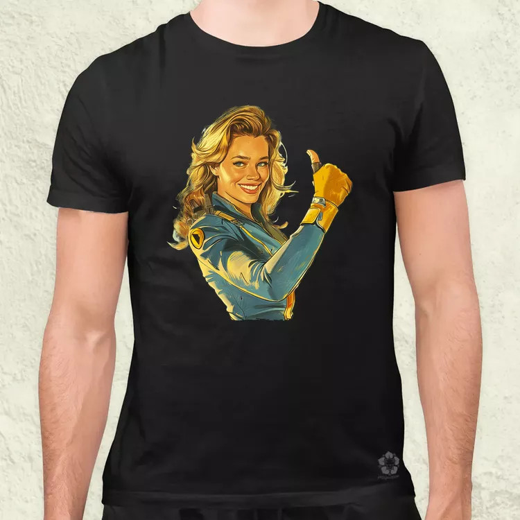 Fallout Lucy fanart v5 férfi póló