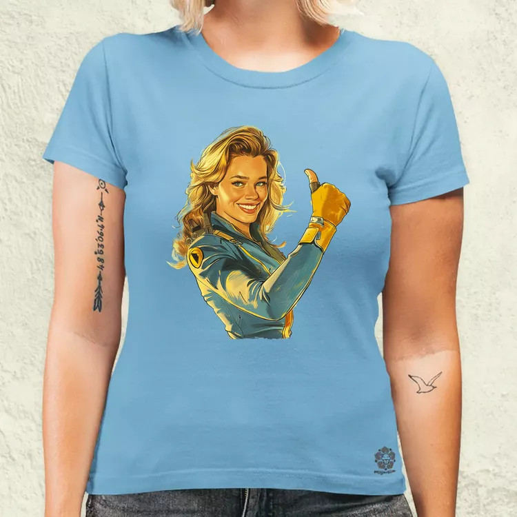 Fallout Lucy fanart v5 női póló