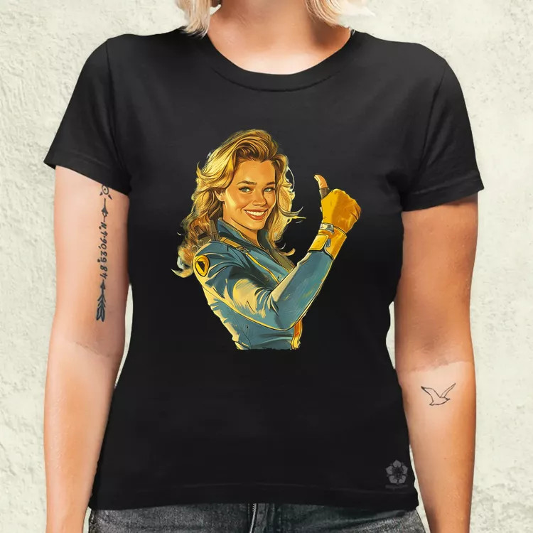 Fallout Lucy fanart v5 női póló