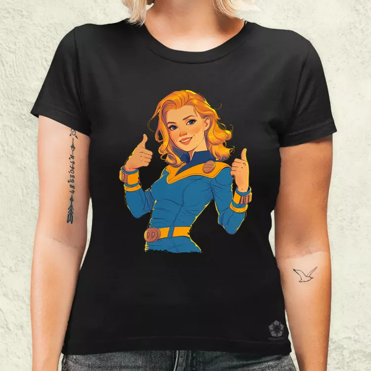 Fallout Lucy fanart v6 női póló