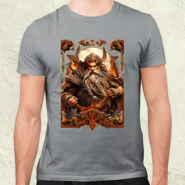 Kártya fantázia Odin v2 férfi póló