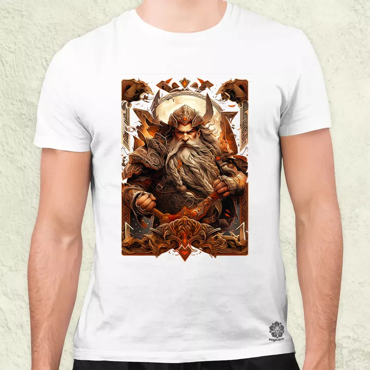 Kártya fantázia Odin v2 férfi póló